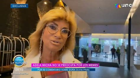Adela Micha reacciona a los polémicos memes de Silvia Pinal