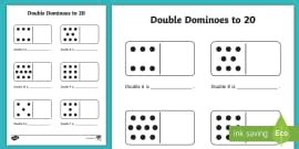 Double Dominoes to 10 Worksheet