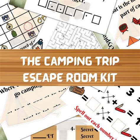 Fluchtraum für Kinder | Druckbares Escape Room Kit | Der Camping ...