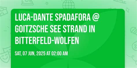 Luca-Dante Spadafora @ Goitzsche See Strand in Bitterfeld-wolfen ...