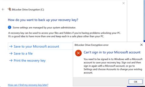 BitLocker Recovery Microsoft Account 的图像结果