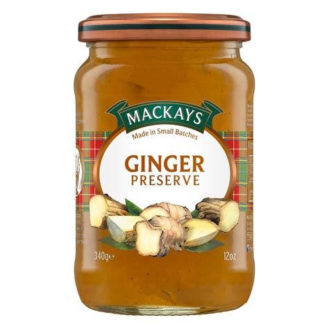 Mackays Ginger Preserve Jam 340 gm | Imported from Scotland | Made with ...