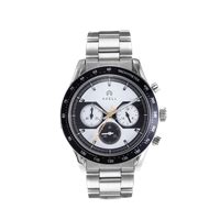 Pitstop Luxury Watch Reverse Panda Steel Strap Racing Timepiece ...