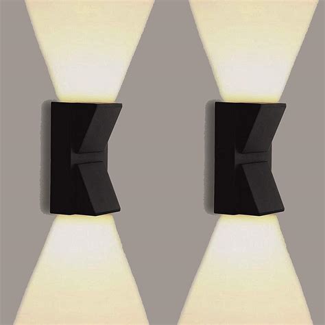 ESS EMM Wall Lights - 10W IP65 Waterproof Wall Lamp –2 Way Exterior ...