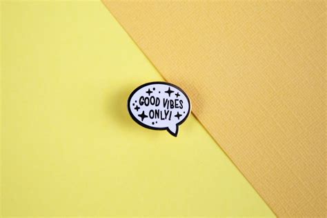 Buy Positive Speech Bubble Enamel Pins. Enamel Pin Set. Speech Online ...