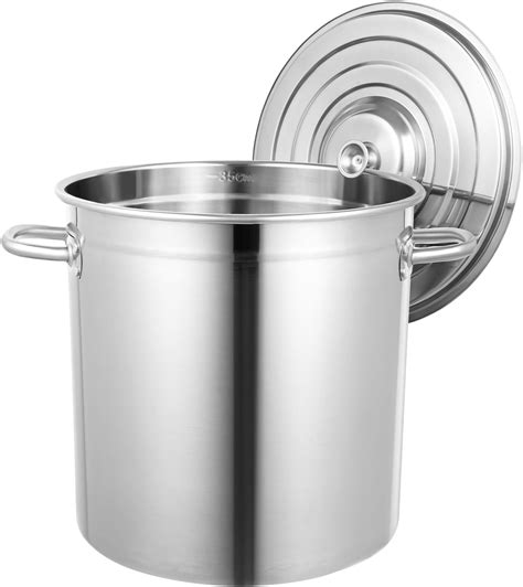 Amazon.com: Stainless Steel Cookware Stockpot, Commercial Grade LARGE ...