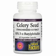 Image result for Celery Seed Standardized Extract 120 Veg Capsules, Natural Factors