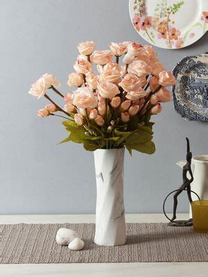 Buy Fourwalls Artificial Decorations Rose Flower Bunch for Home Decor ...