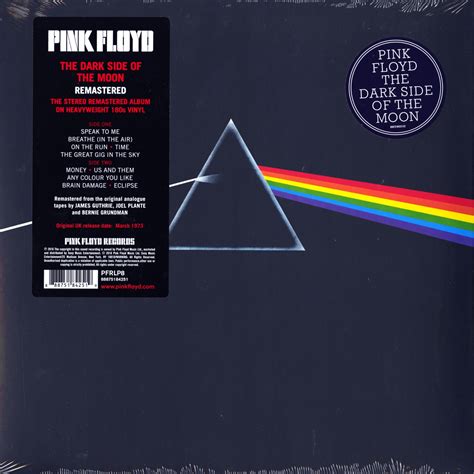 Pink Floyd - The Dark Side Of The Moon - Remastered, 180 Gram, Vinyl ...