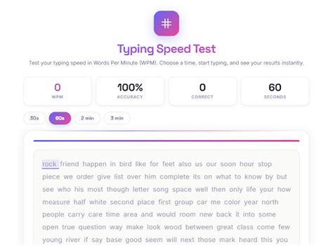 Typing Speed Test