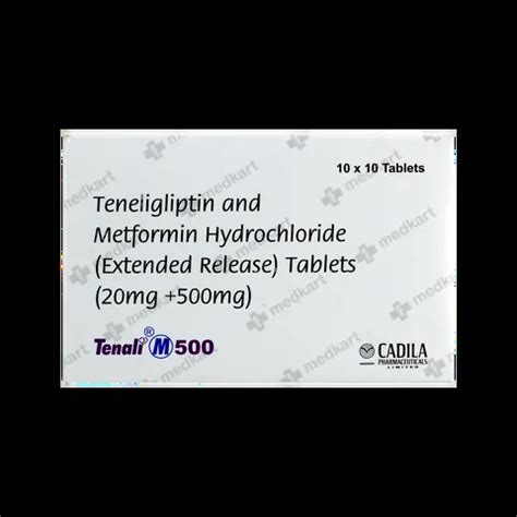 TENALI M 500MG TABLET 10'S, Price, Composition & Generic Alternatives ...