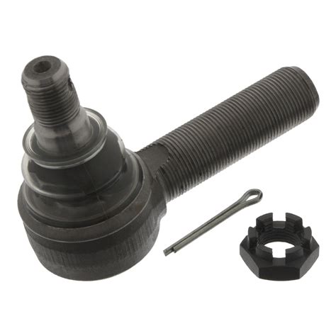 febi | 03132 | Tie Rod / Drag Link End with castle nut and cotter pin ...