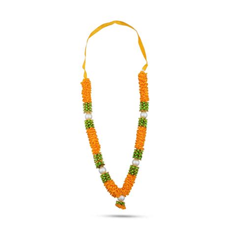 Giri - Satin Mala | Ribbon Mala | Artificial Flowers Garland — Giri ...
