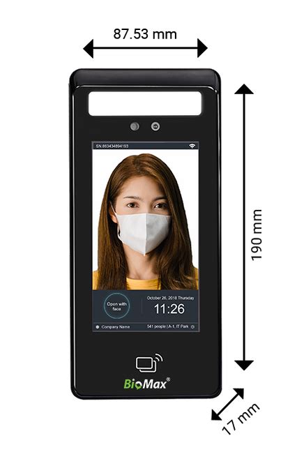 Speed Face 5 Visible Light Facial Attendence and Access Control ...