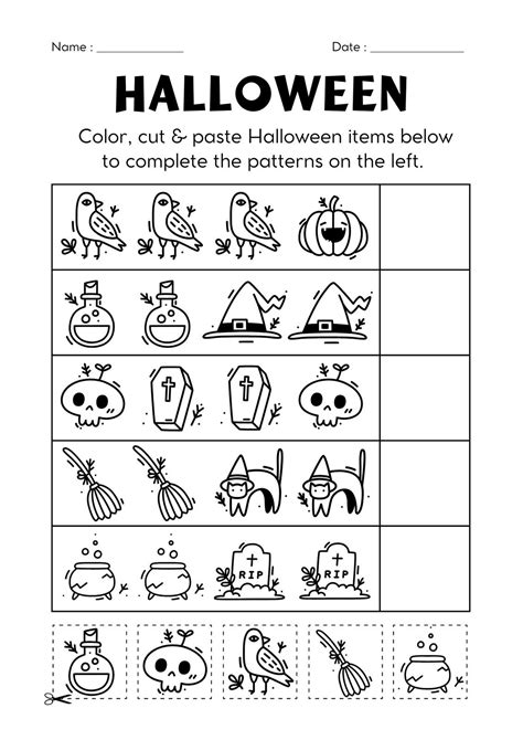 Free Printable Halloween Worksheets For Kids