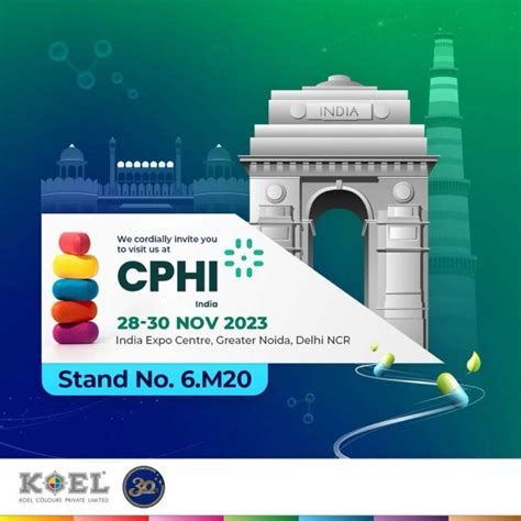 CPHI Delhi NCR Expo 28th to 30th November 2023 - Koel