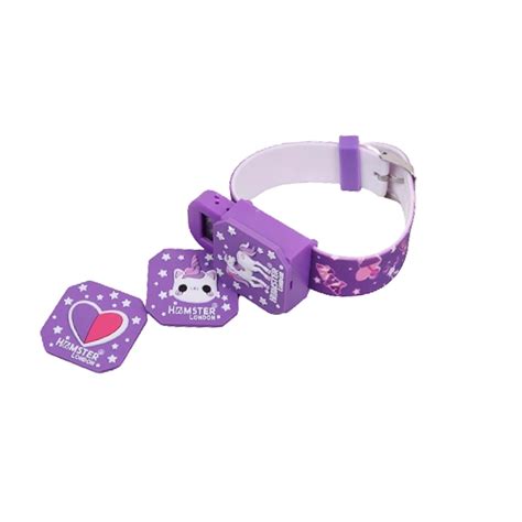 Hamster London Teeny Watch Unicorn Purple, 10 cm, 5Y+