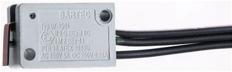 07-1501-6530/01 Bartec | Bartec Plunger Limit Switch, NO/NC, IP54 ...