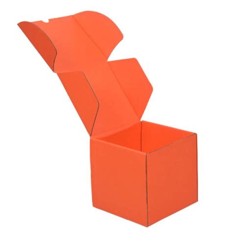Buy Best Quality U-Pack Orange 4 x 4 x 4 Mailer Boxes in India