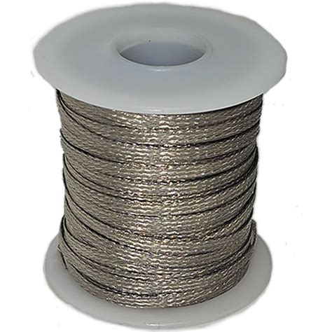 100 Feet - Reinforced Tinned Copper Braid - Perfect for Glass Projects ...