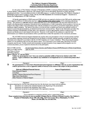 Fillable Online research chop Download the Disclosure of Relevant ...