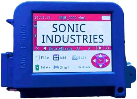 SONIC INDUSTRIES Compact Inkjet Printer for Glass & Curved Bottles ...