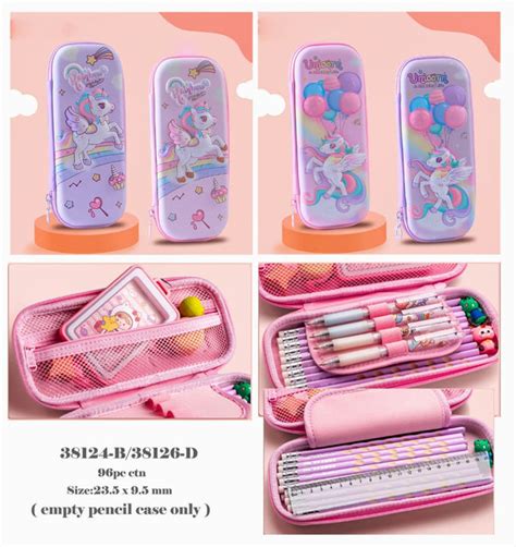 Unicorn heavy quality pencil pouch in blister pack | Wholesale Price ...