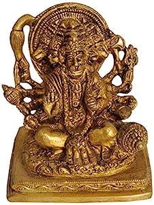 Buy Exotic India Five Headed Hanuman - Brass Statue Online at Low ...