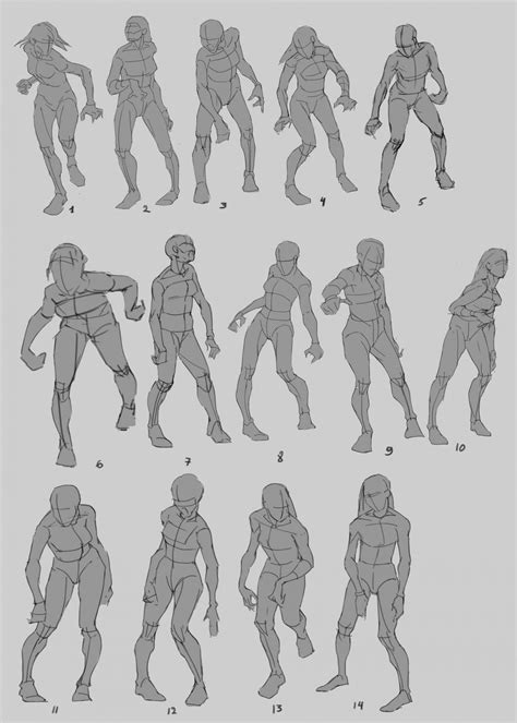 Zombie Pose Reference Drawing Base | Art reference poses, Zombie ...