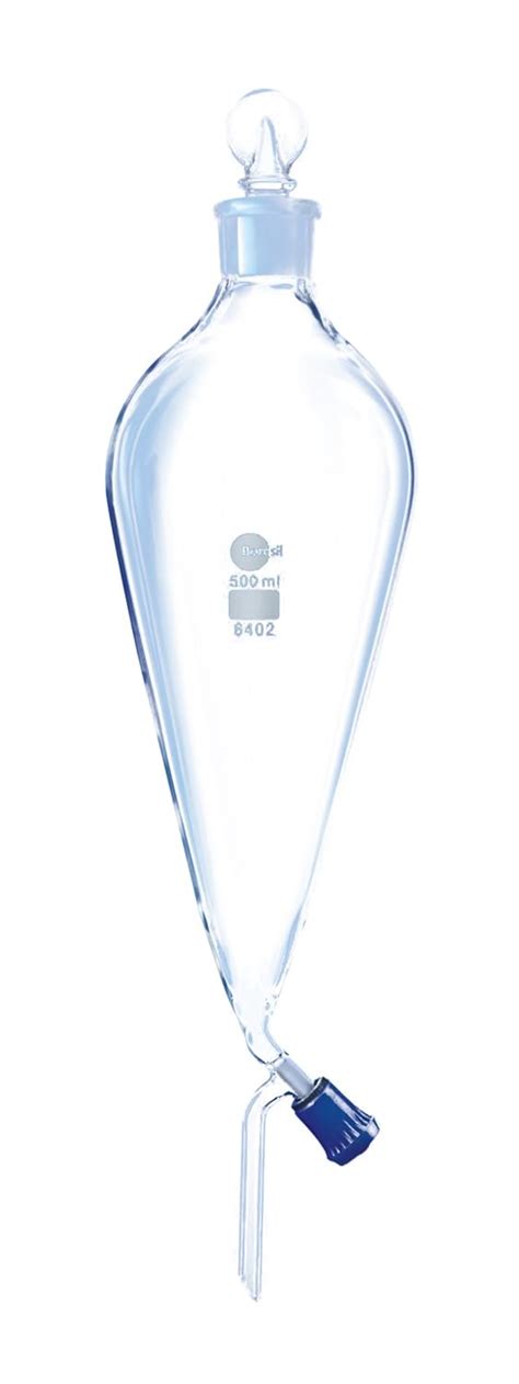 Borosil 6402024 Separating Pear Shape Fitted with Boroflo Stopcock ...