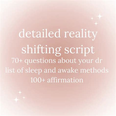 Shifting Realities Script Template 的图像结果
