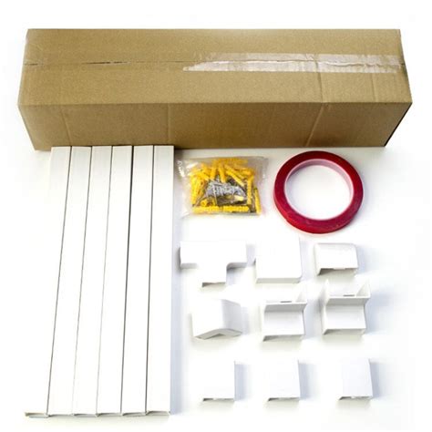 Wall Mounted Cord Organizer Raceway Kit Wire Cables Cover - 30x15cm ...