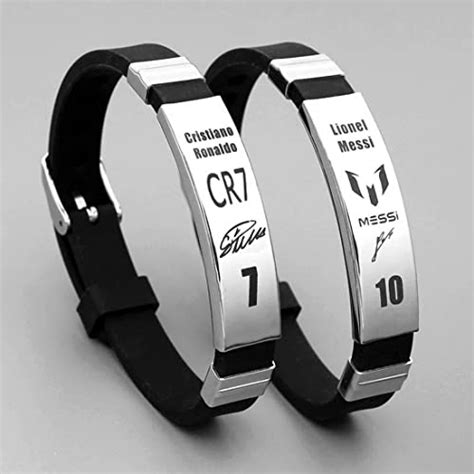 Buy Vientiq Customized Signature CR7 Ronaldo & Lionel Messi Silver ...