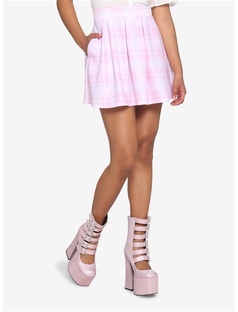 Pink Plaid Skirt | Hot Topic