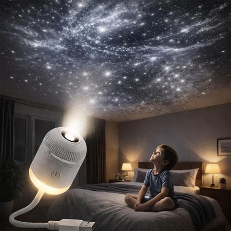 2-in-1 Galaxy Star Projector Night Light with USB - TikTok Shop