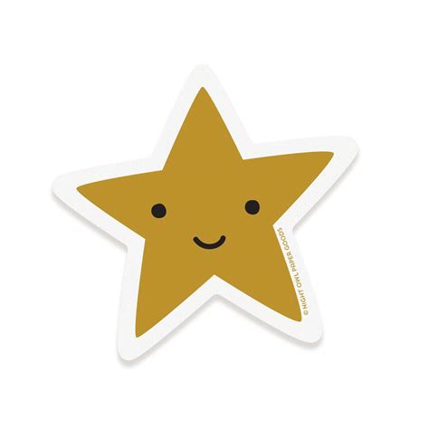 Gold Star Sticker Vinyl Sticker Laptop Sticker Decal Gift for Student ...