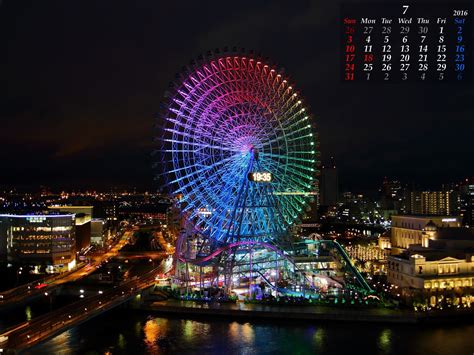 東京写真館 2016年7月 無料カレンダー壁紙