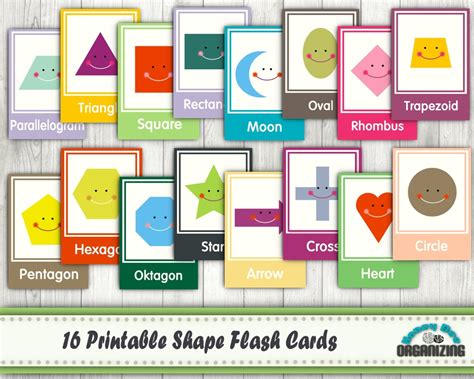 Shape Flash Cards Printable Free - Printable Templates