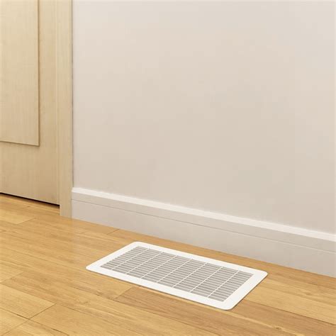 White Heavy Duty Floor Grates - Steel Return Air Grilles u003e Heavy Gauge ...