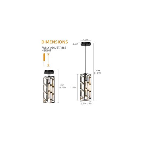 Aoceley Black Pendant Lights Modern Pendant Light Fixture, India | Ubuy