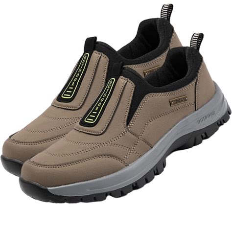 Enjerr Orthopedic Walking Hiking Shoes for Men, Comfortable Waterproof ...