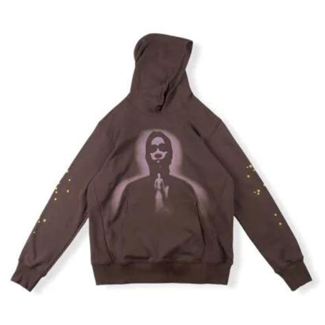 Sp5der Web Hoodie Brown - Spider Hoodie