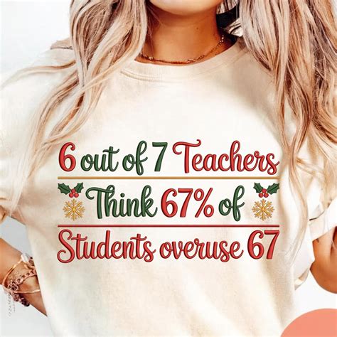 6 Out of 7 Teachers Think 67% of Students Overuse 67 PNG, Funny Six ...