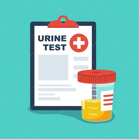 Analyse d'urine Icône de test d'urine Échantillon de pipi dans une ...