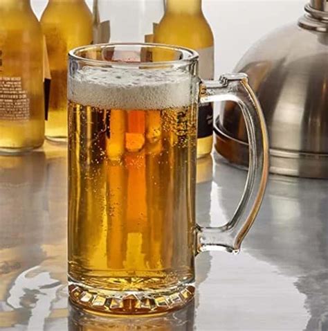 Buy Treo by Milton Cascade Cool Glass Beer Mug, Set of 4, 292 ml ...