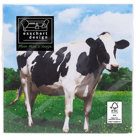 Esschert Design TP182 Cow Napkins : Amazon.in: Home & Kitchen