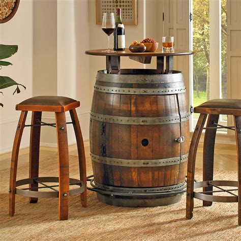 Wine Barrel Table With Stools at Thelma Holdsworth blog