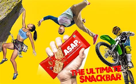 ASAP Energy Bars - 6 Bars, Healthy Protein Bars with Dark Choco, Rolled ...
