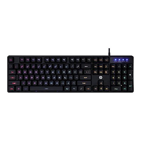 Amazon.in: Buy HP K300 Backlit Membrane Wired Gaming Keyboard with ...