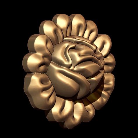Flower Design Pendant 3D Model STL File